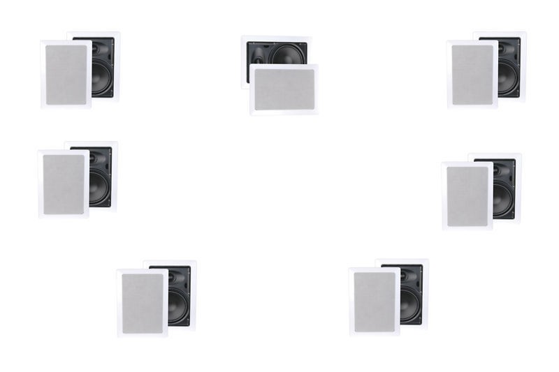   SPEAKER IN WALL.CEILIN​G SURROUND HOME THEATER.6.5 Stereo System