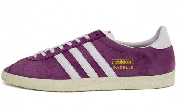 ADIDAS GAZELLE OG PURPLE WHITE CHALK SHOES US SZ 13 UK 12.5 G44152