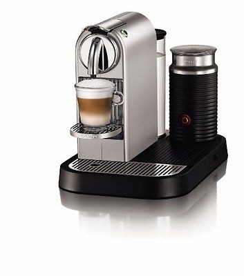 Brand New Nespresso Citiz D120 Us Si Ne1 Silver Chrome with Milk