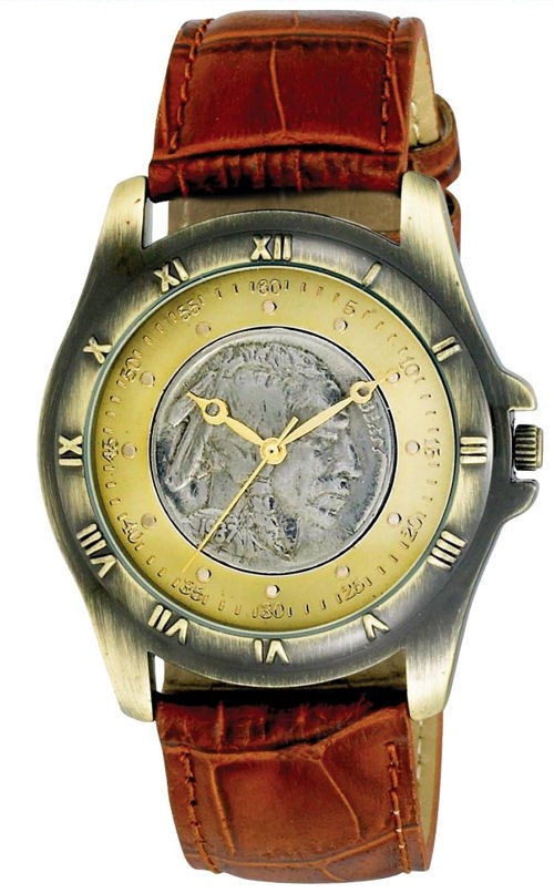 gold coin watch in Watches