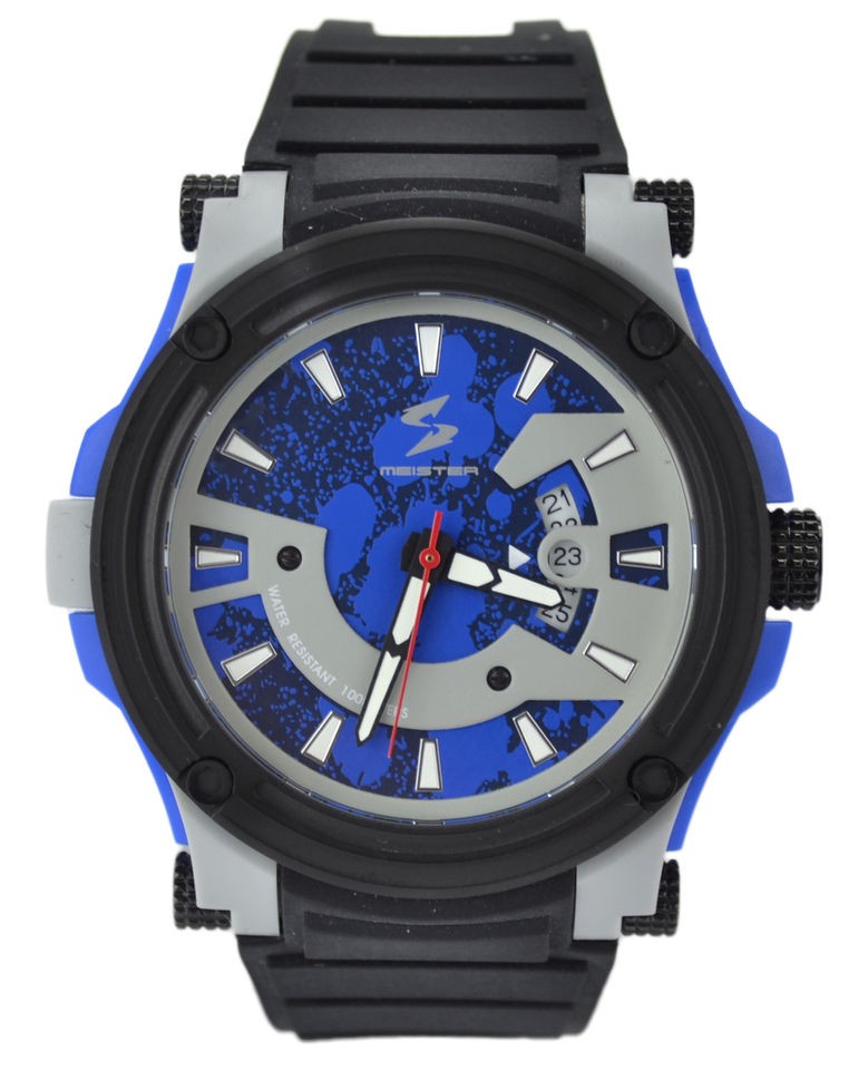 MEISTER x STASH SPECIAL EDITION WATCH PR113 GREY / BLACK / BLUE 