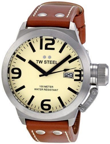 TW Steel Canteen 45 MM Ivory Dial Mens Watch TW1