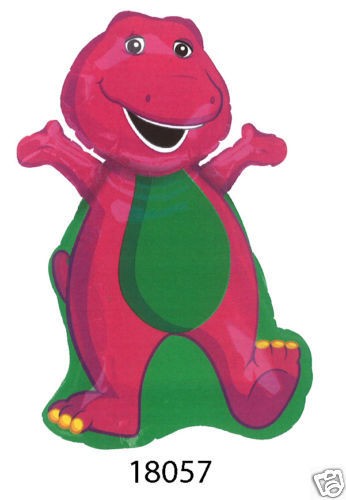 NEW JUMBO BARNEY SHAPE BALLOON