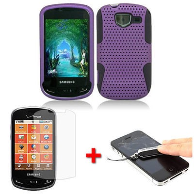   APEX Mesh Hybrid Case Cover for Samsung Brightside U380 w/Film+Cleaner