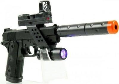 AIRSOFT M 1911 A1 SPRING PISTOL LASER LIGHT HAND GUN SNIPER rifle 6mm 