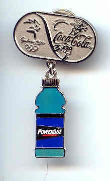 Coca Cola Powerade Bottle Soda Sydney 2000 Olympic Rare