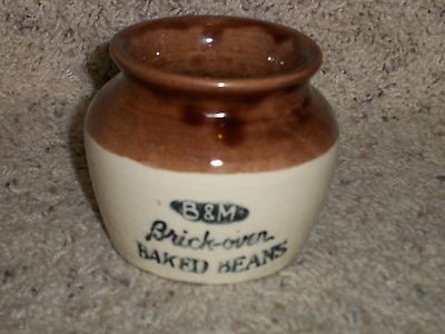   BRICK OVEN BAKED BEANS POT BURNHAM & MORRILL PORTLAND ME INDIVIDUAL