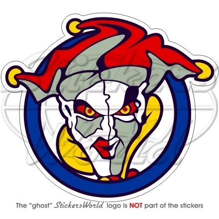 JOKER Jolly Clown EVIL JESTER Vinyl Bumper Stickers, Decals 2(50mm 