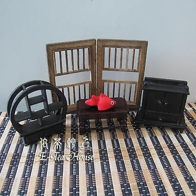 03 Doll House Asian Screen, Coffee Table, Wardrobe, Display Shelf 