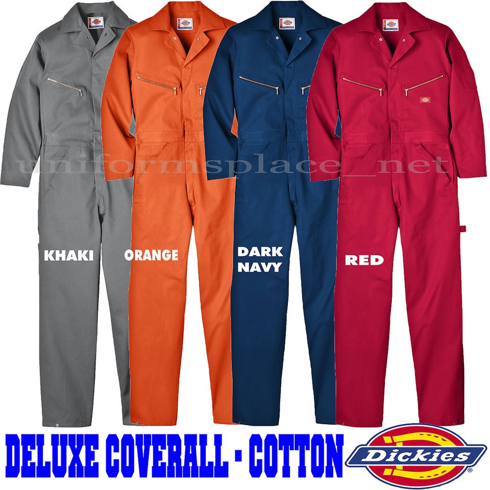   COVERALL LONG SLEEVE Cotton S M L XL 2XL 3XL 4XL NAVY RED GRAY OR