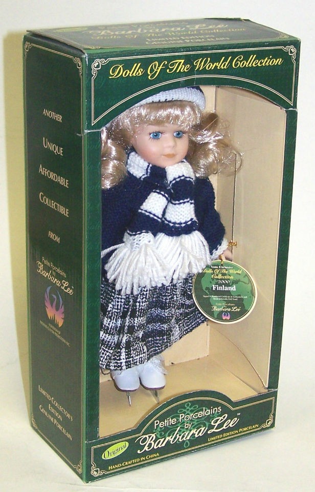   Lee 2000 Dolls of the World Petite Porcelains Doll   Finland   NIB