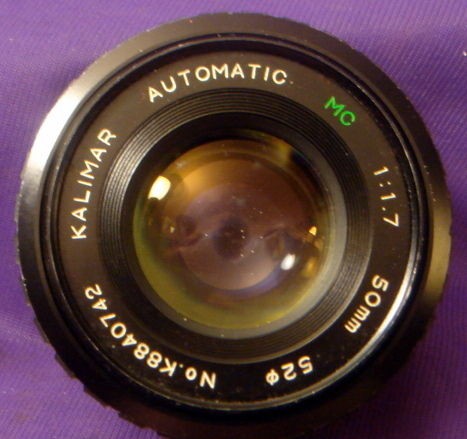 Kalimar Automatic MC 50mm f1.7 Lens / Leather Carry Case