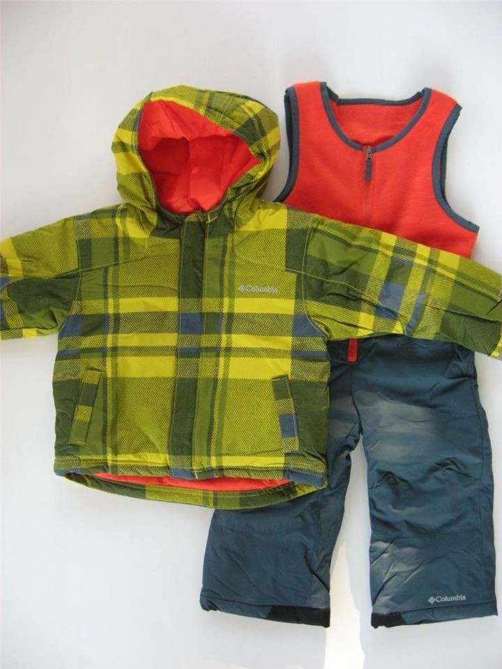 NWT Columbia Boys 2T 3T 4T Snowsuit 2 Piece ski outfit bibs $130 