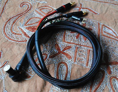 PIN TO RCA RIGHT ANGLE 1m TONEARM CABLE FOR LINN AKITO/ITTOK/EKOS 