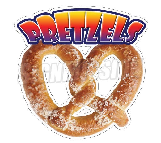 SOFT PRETZEL I Concession Decal sign cart trailer stand sticker 