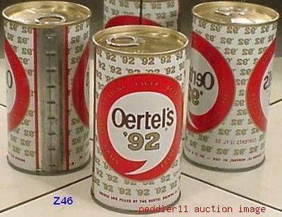 OERTELS 92 BEER S/S CAN NEWPORT 41072 KENTUCKY DIV OF G HEILMAN 