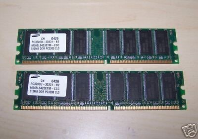   Apple 2X 512MB 3200 ram memory G4 eMac G5 Powermac G5 iMac desktop 2