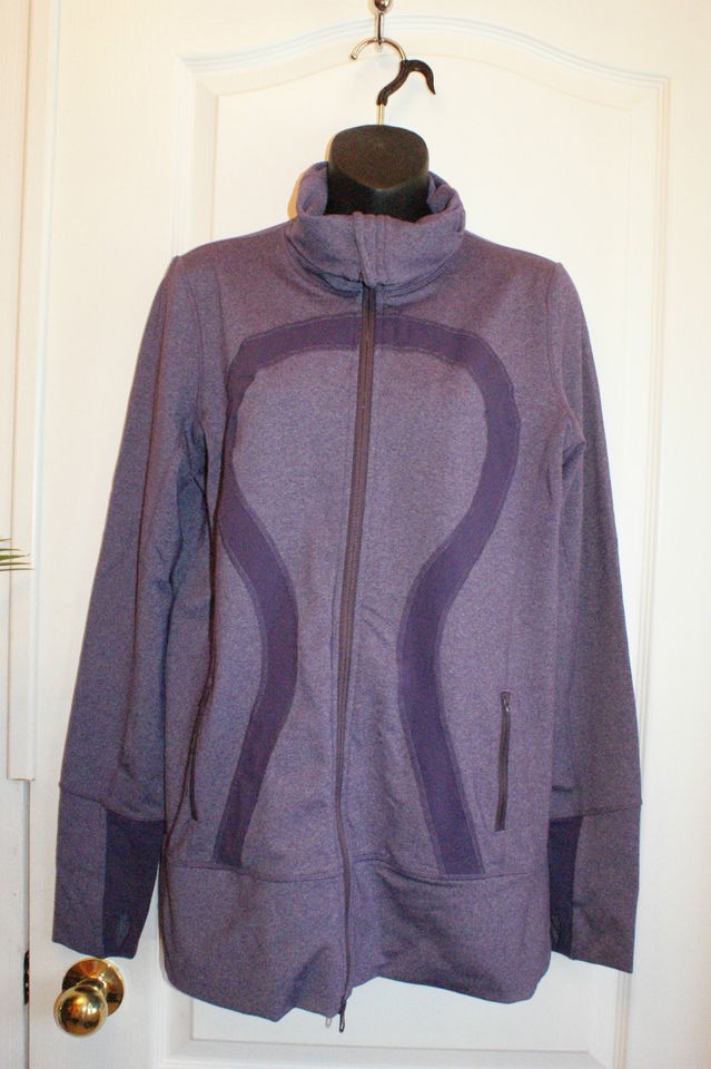   In Stride Jacket Heathered Concord Grape Size 10 Lululemon Jacket