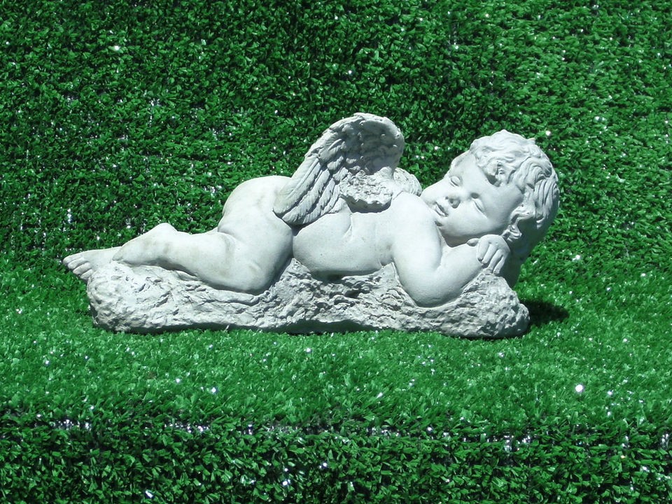 ANGEL (CONCRETE ANGEL) (solid concrete yard/home/gard​en decor)