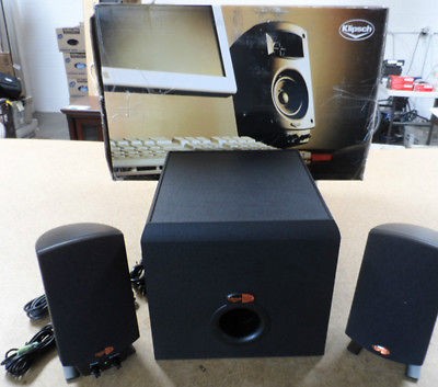 KLIPSCH ProMedia 2.1 Computer Speakers & Subwoofer 3 piece system 200 