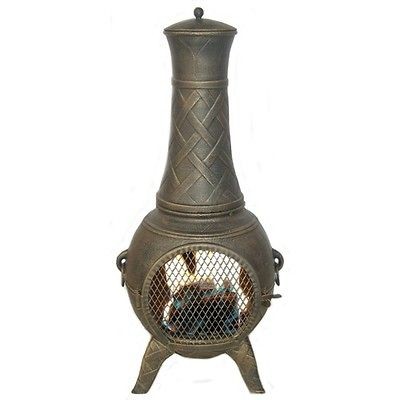 Deeco Western Basket Weave Junior Chiminea DM 6035J AA