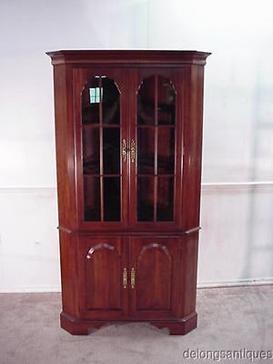 20047Knobcree​k Solid Cherry Corner China Cabinet