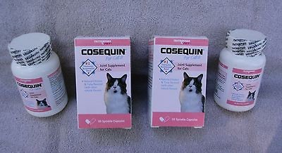 COSEQUIN FOR CATS JOINT HEALTH SUPPLEMENT 55 SPRINKLE CAPSULES (TWO 