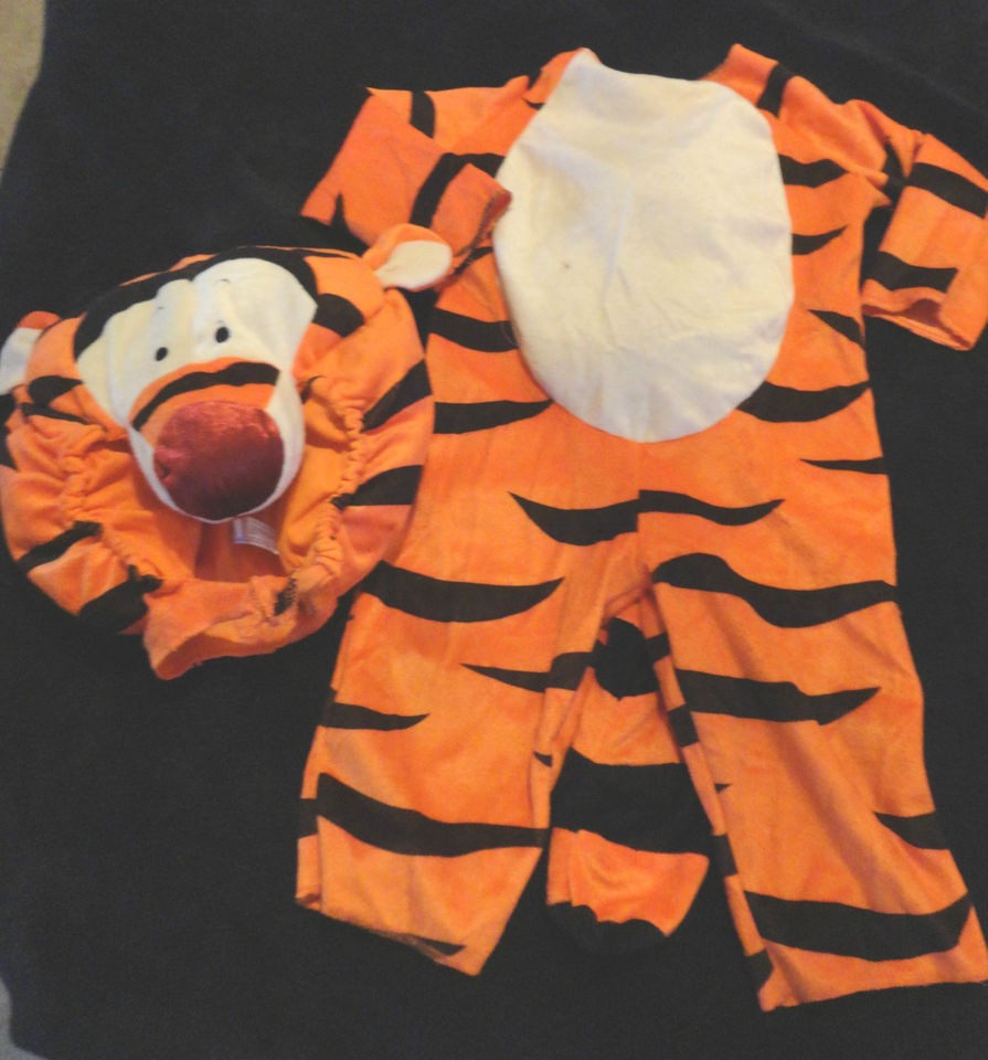 baby boys 12/18 month TIGGER HALLOWEEN COSTUME 2 PC DISNEY PLUSH hat 