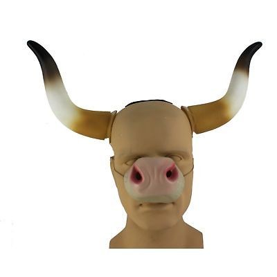 Cattle Horns And Cow Nose Longhorns Costume Accessory