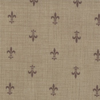 Moda French General Rouenneries Deux Fleur de Lis Fabric in Roche 