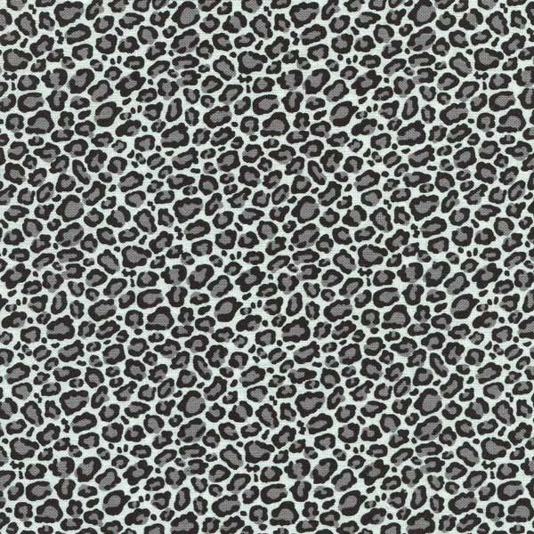   GREY LEOPARD SPOT PRINT Cotton Fabric BTY for Quilting, Craft, Etc