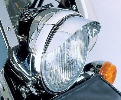 CHROME HEADLIGHT VISOR for Honda Cruisers