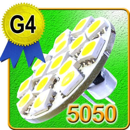 LOT 10 pcs x 5050SMD G4 LED Back Pin 15SMD 5050 12V 24V AC/ DC LED G4 