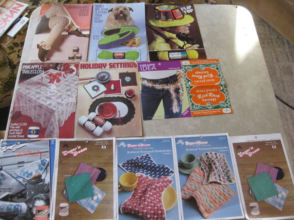 YOUR CHOICE CROCHET/KNITTI​NG LEAFLET VARIET​Y HOUSEHOLD, CLOTHING 