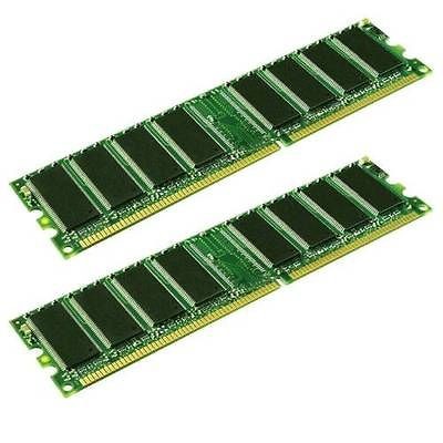 1GB PAIR OF HP MICRON 326668 051 MT8VDDT6464AG 40BD1 DDR PC3200U 30331 