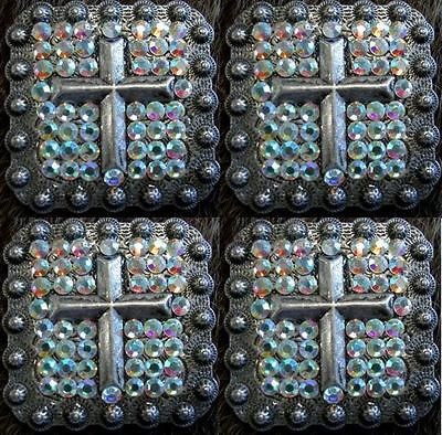 CONCHOS HEADSTALL SADDLE BLANKET TACK COWGIRL STONES ANTIQUE CRYSTALS 