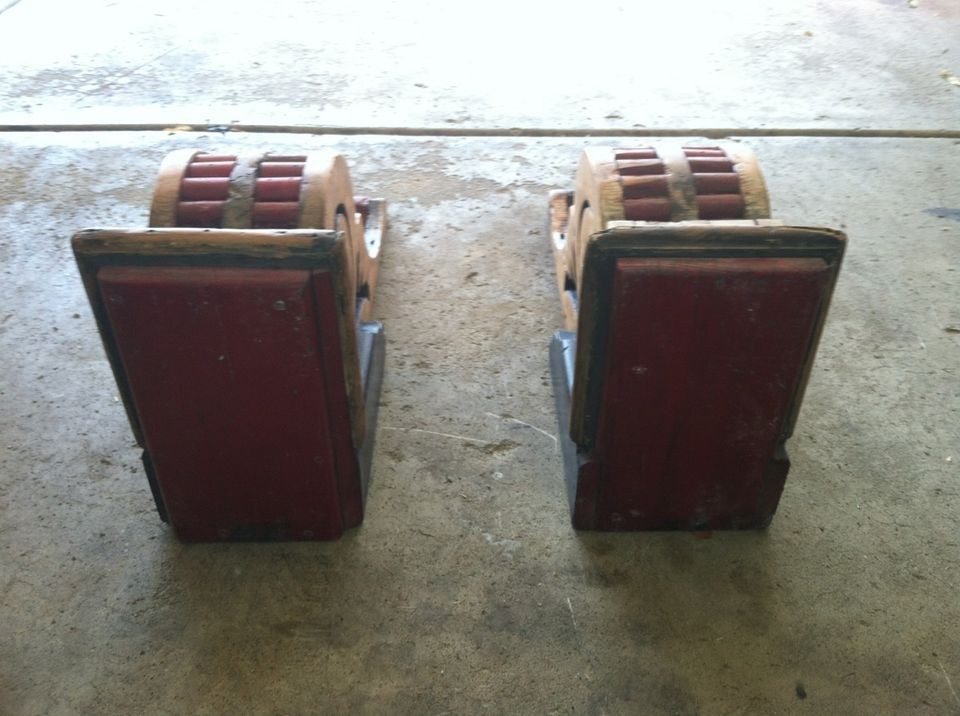 Pair of Antique Vintage Large Wood Corbel Brackets might be Victorian