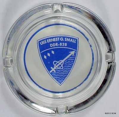 USS Ernest G. Small DDR 838 ASHTRAY Vintage USN Navy Destroyer Radar 