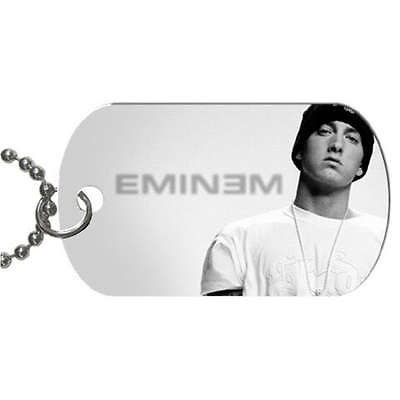   EMINEM AMERICAN GREATEST RAPPER One Side Necklace Dog Tag Pendant