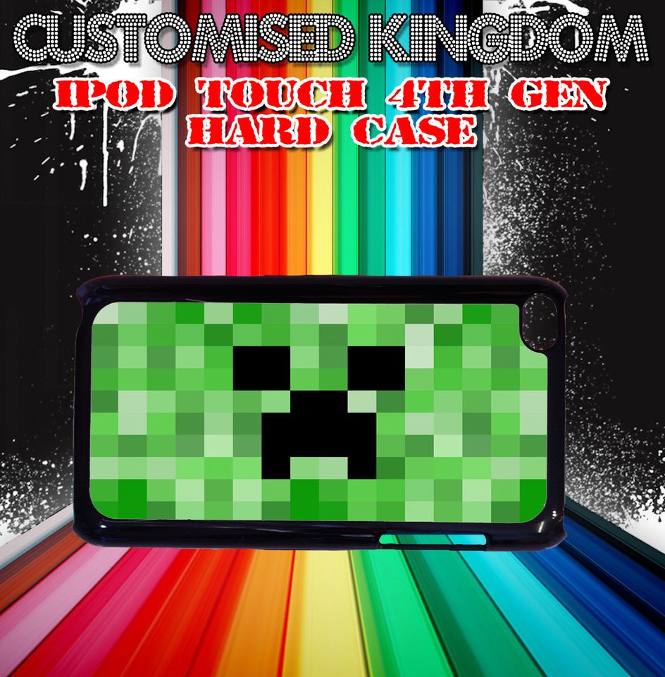 IPOD TOUCH 4TH GEN MINECRAFT CREEPER HARD CASE COVER GIFT