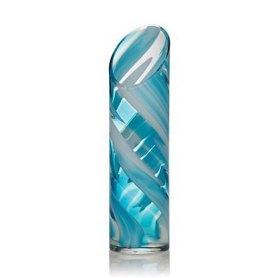 Mikasa Abby Modell Rockswirl Cylinder Vase, Turquoise