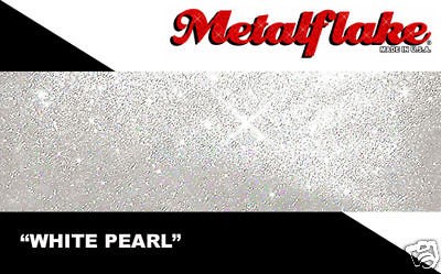 WHITE PEARL METALFLAKE 25G CUSTOM PAINT FLAKE FLAKES