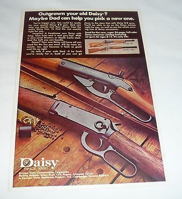 1975 Daisy bb gun ad page ~ OUTGROWN YOUR OLD DAISY?