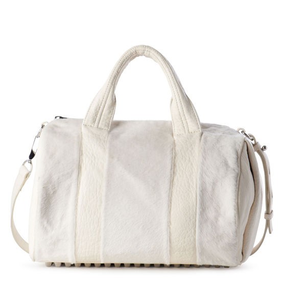 Alexander Wang White Pony Fur Rocco Bag