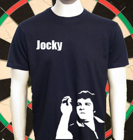 JOCKY WILSON 70`S 80`S DARTS LEGEND T SHIRT RETRO DA03