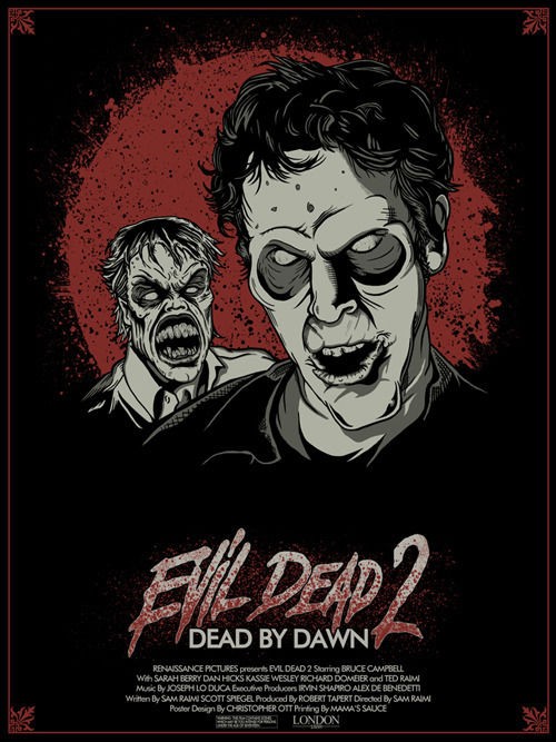 EVIL DEAD 2 POSTER SCREENPRINT NOT MONDO