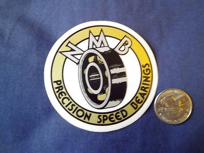 vintage RARE 80s NMB Bearings skateboard sticker