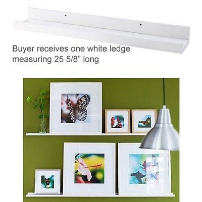 Modern Black Long Wall Ledge / Shelf for Photo Picture Art Decoration