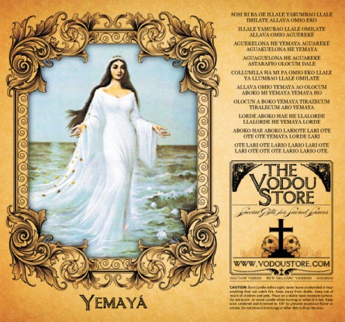 Yemaya Orisha 7 Day Candle Label Santeria