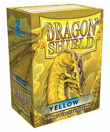 DRAGON SHIELD YELLOW 100 DECK PROTECTIVE CARD SLEEVES MAGIC THE 